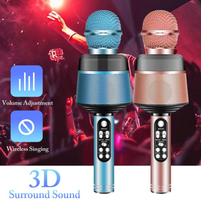 Ridecle Trådlös Bluetooth‑mikrofon för mobiler, rosa MIDAL