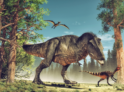 Fototapet dinosaurier