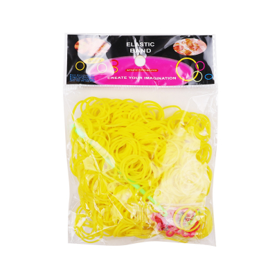 Loom bands påfyllning gul, 600 st MIDAL