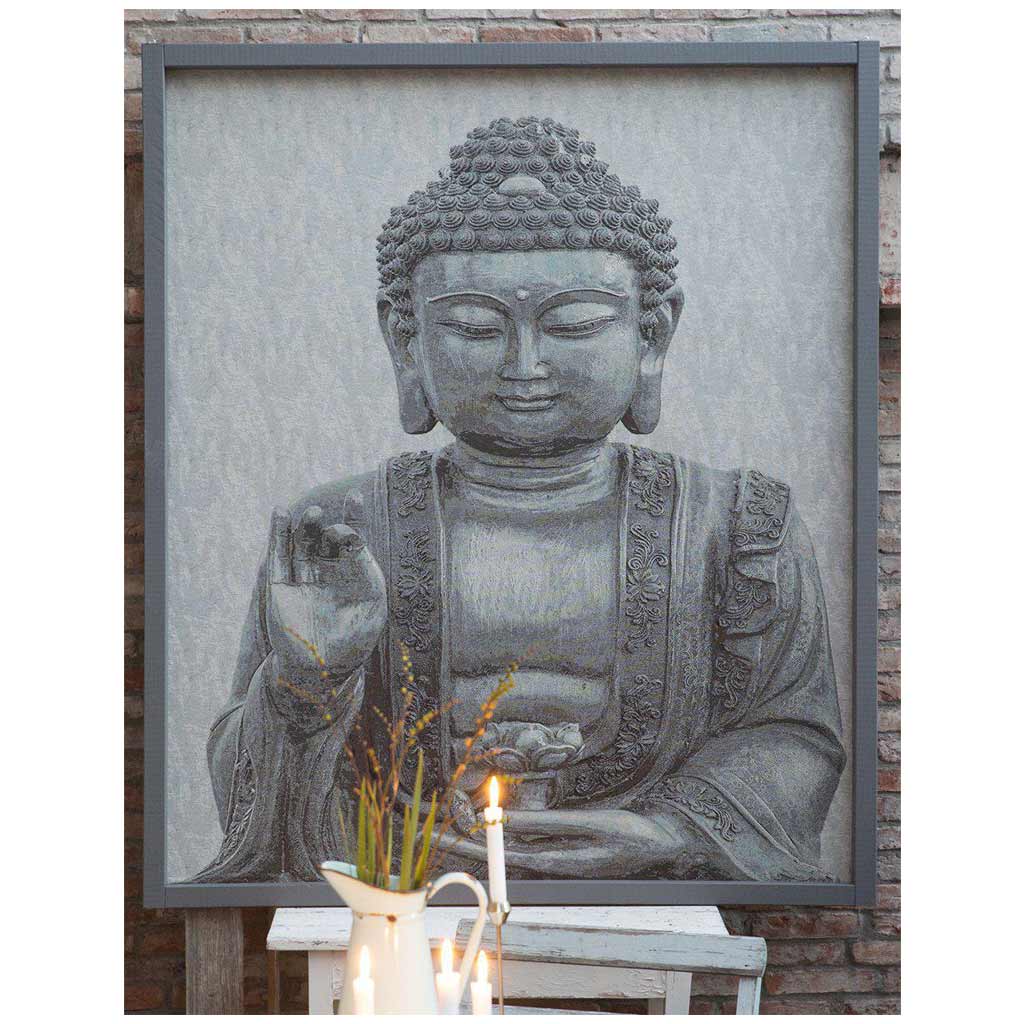 Buddha Bonad Grå 140x160 cm MIDAL
