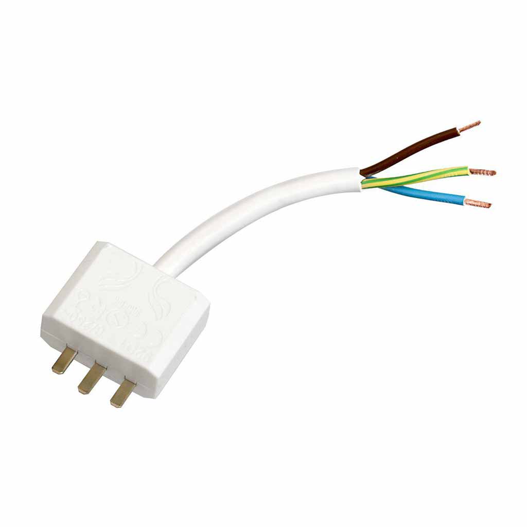 Takkontakt DCL 20 cm kabel Jordad MIDAL