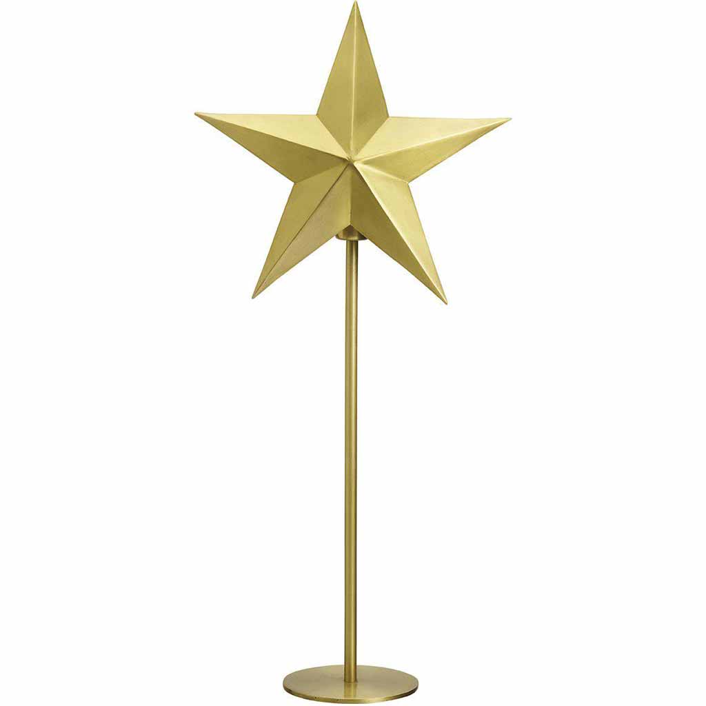 Nordic Star on base Pale gold 63 cm MIDAL