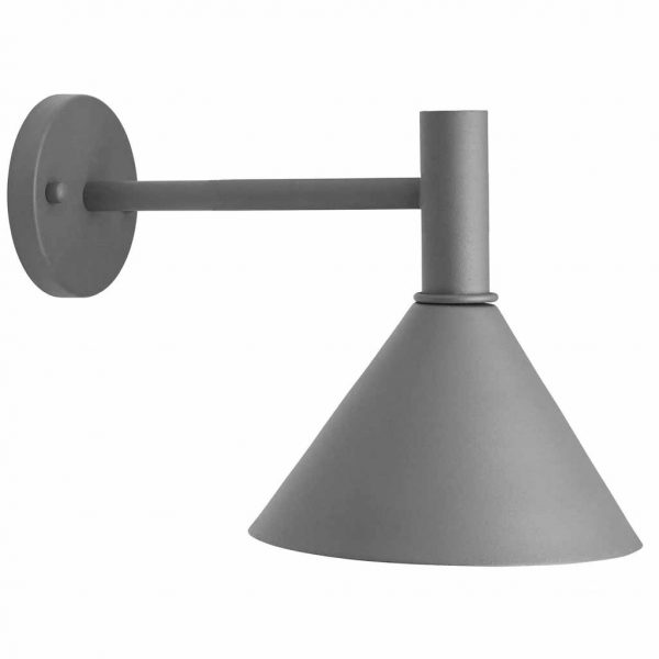 Minitripp Fasadlampa 230V IP44 grå 30 cm MIDAL