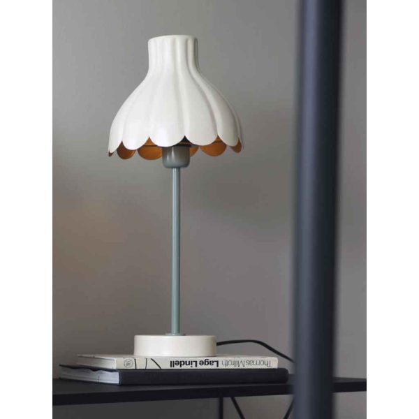 Wera Bordslampa Offwhite/grön 47 cm MIDAL