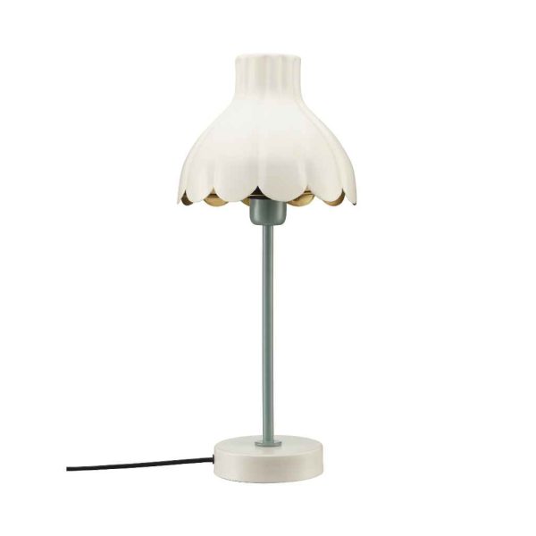 Wera Bordslampa Offwhite/grön 47 cm MIDAL