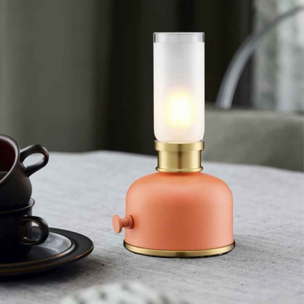 Frida bordslampa Orange 11x22 cm MIDAL