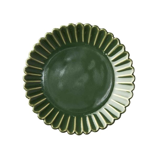 Hulda Tallrik Grön 4-pack Ø19 cm MIDAL