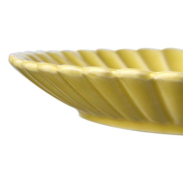 Hulda Tallrik Gul 4-pack Ø19 cm MIDAL