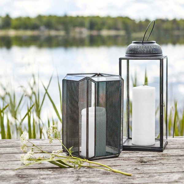 Alma Lykta M Svart 53 cm MIDAL
