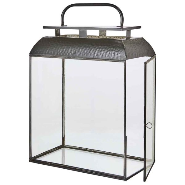 Alma Lykta L Svart 47 cm MIDAL