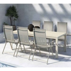 Levanzo & Mirko Matgrupp Beige 7 delar MIDAL