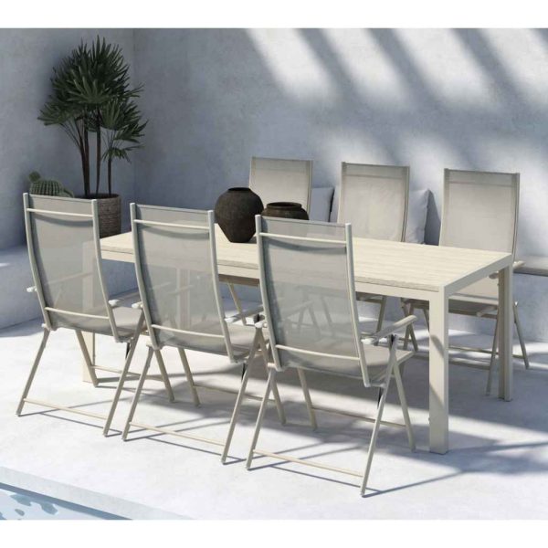 Levanzo & Mirko Matgrupp Beige 7 delar MIDAL